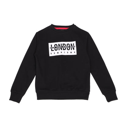 Boys Sweatshirt London Black