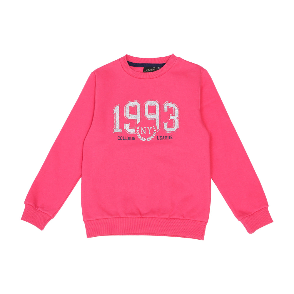 Girls Sweatshirt 1993 Fuschia