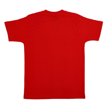 Girls T-shirt Red White (Pack of 2)