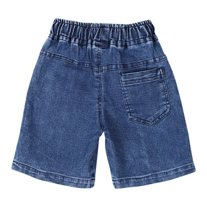 Denim Shorts 6F Towel  blue