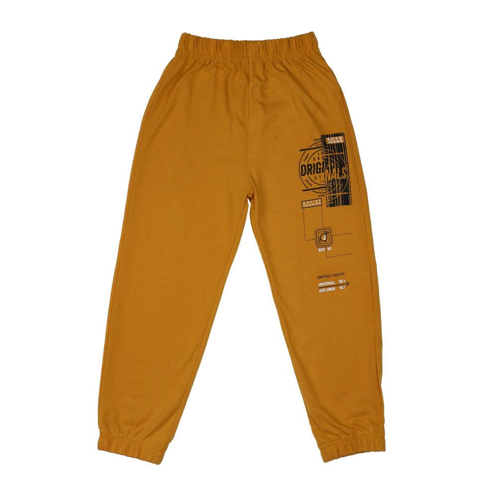 Kids Trackpants (Pack of 3 ) - Softy Mustard