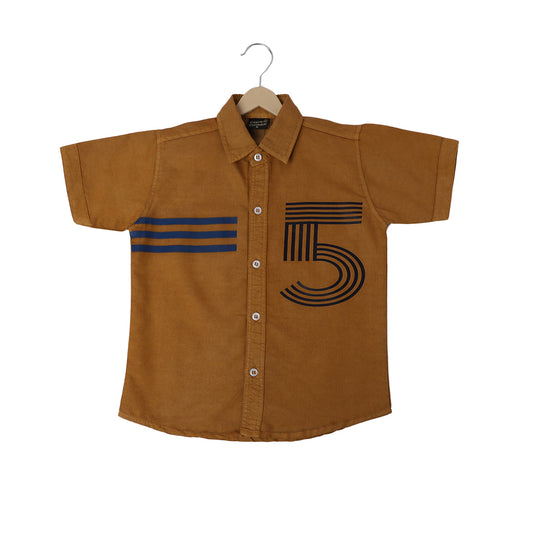 RFD Print Shirt -Brown